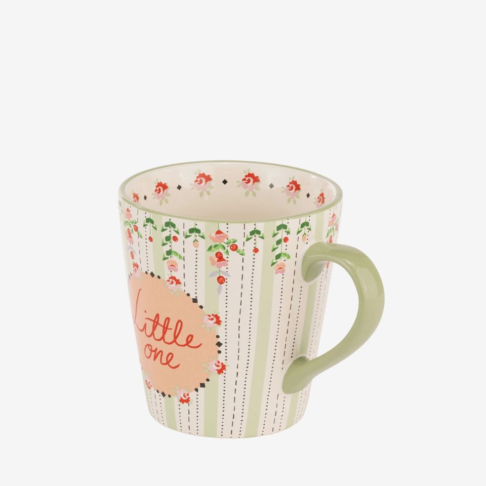 Yeşil Porselen Kupa Seti 260 Ml- 375 Ml Spring Birds Collection by Cath Kidston