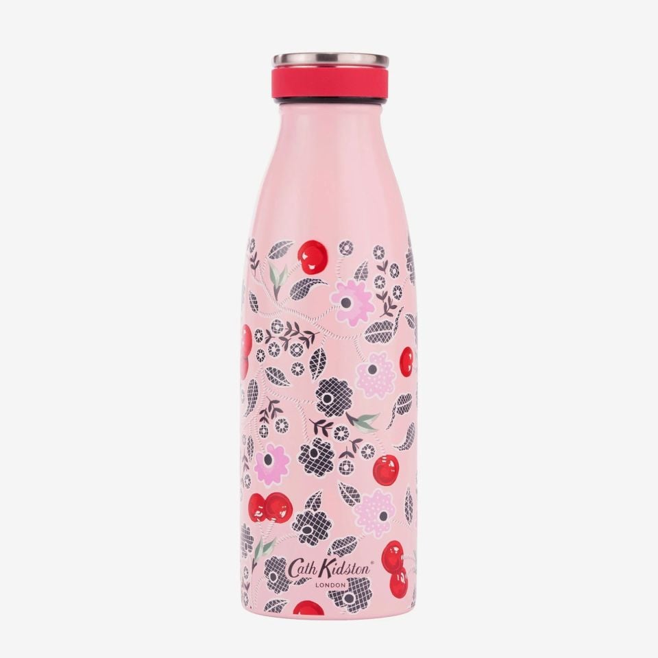 Pembe Paslanmaz Çelik Termos 350 Ml Cherry Collection by Cath Kidston