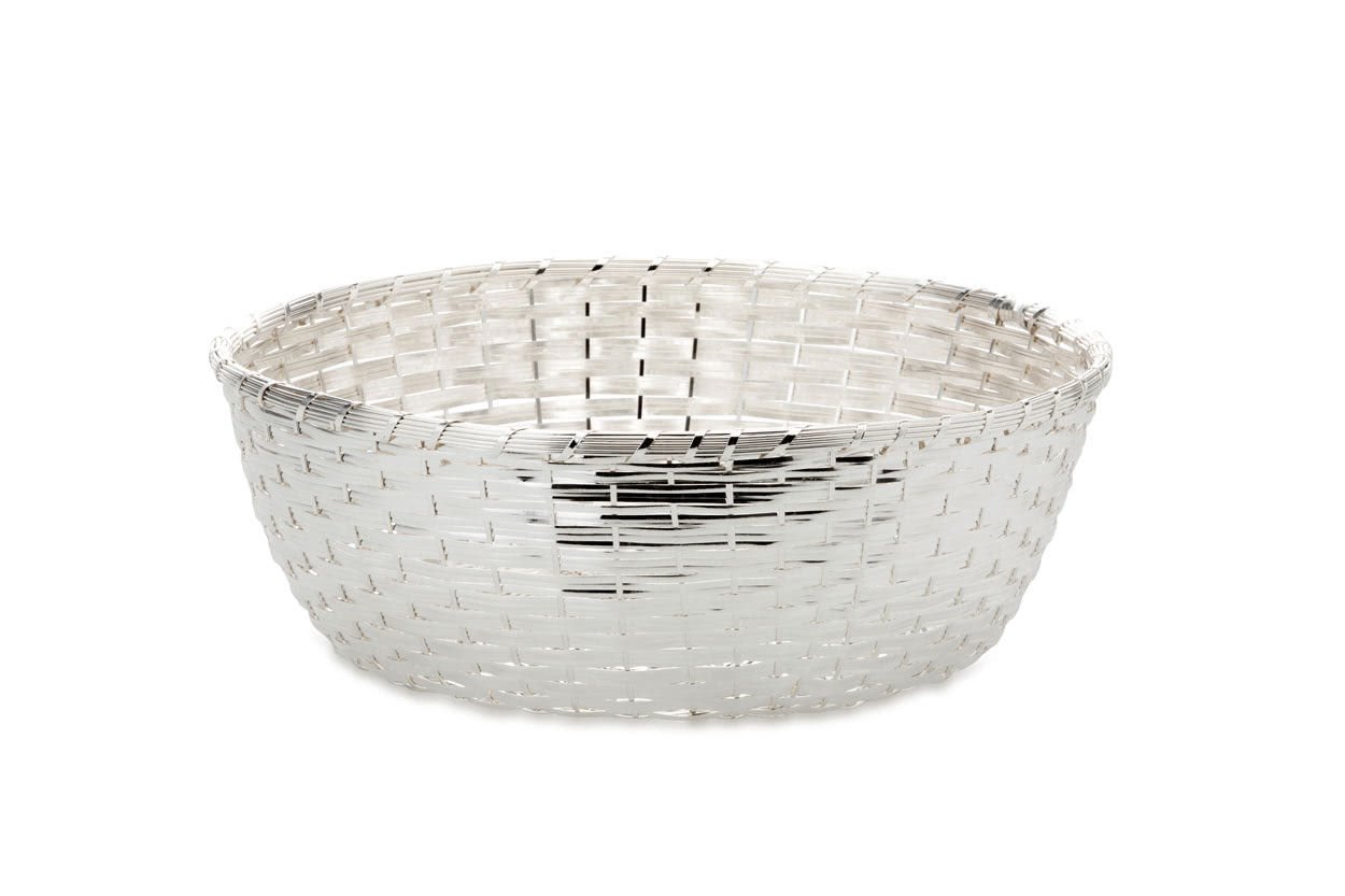 Hermann Bauer VER Gümüş Kaplama Yuvarlak Ekmek Sepeti 29 cm