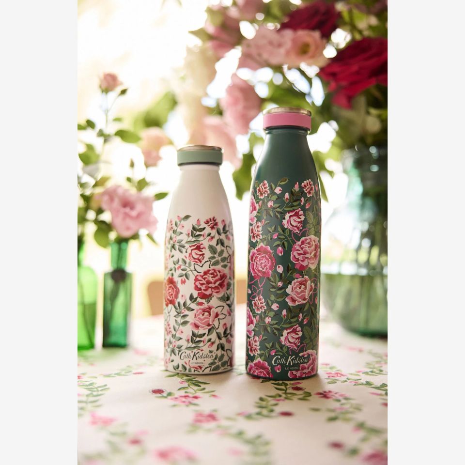 Beyaz Paslanmaz Çelik Termos 350 Ml Dolly Rose Collection by Cath Kidston