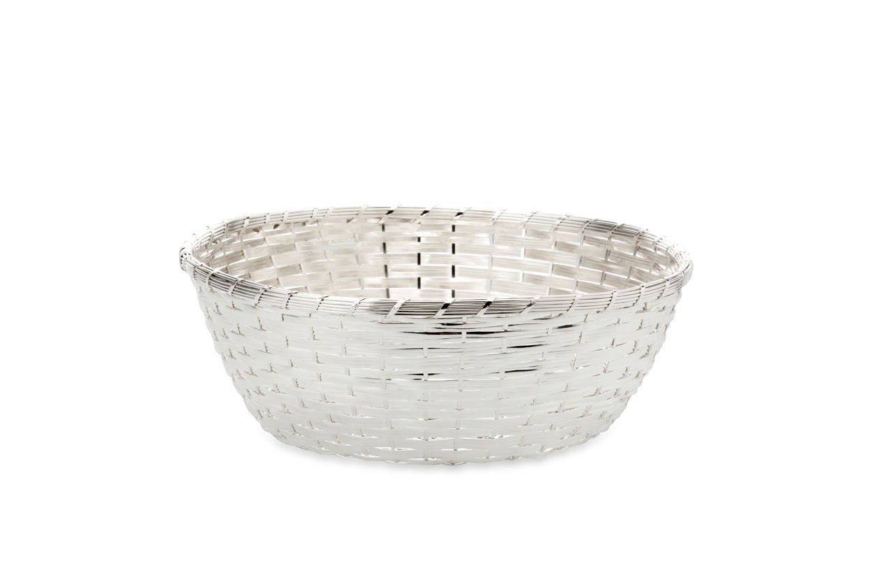 Hermann Bauer VER Gümüş Kaplama Yuvarlak Ekmek Sepeti 25cm
