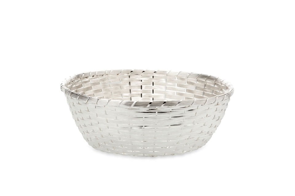 Hermann Bauer VER Gümüş Kaplama Yuvarlak Ekmek Sepeti 25cm