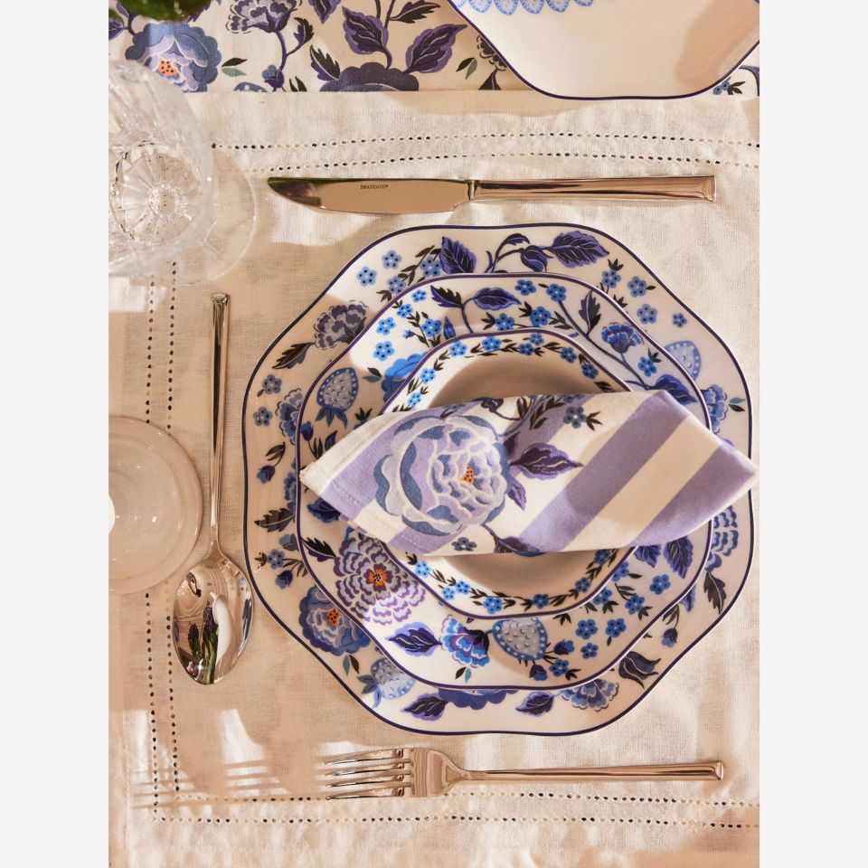 Mavi Porselen Çukur Tabak 21,5 Cm Strawberry Garden Collection by Cath Kidston