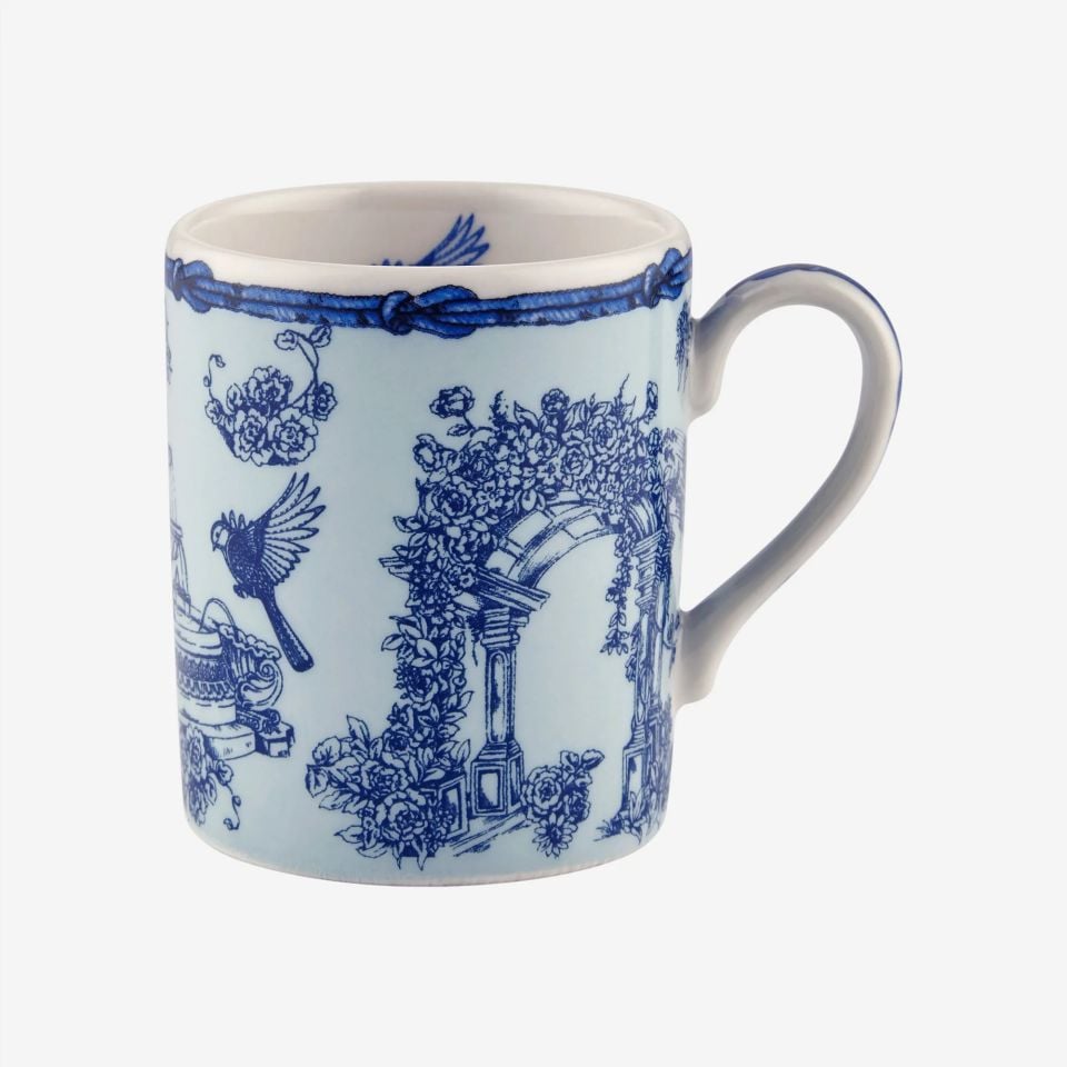 Mavi Porselen Kahve Fincanı 120 Ml Fontana Collection by Chiara Alessi