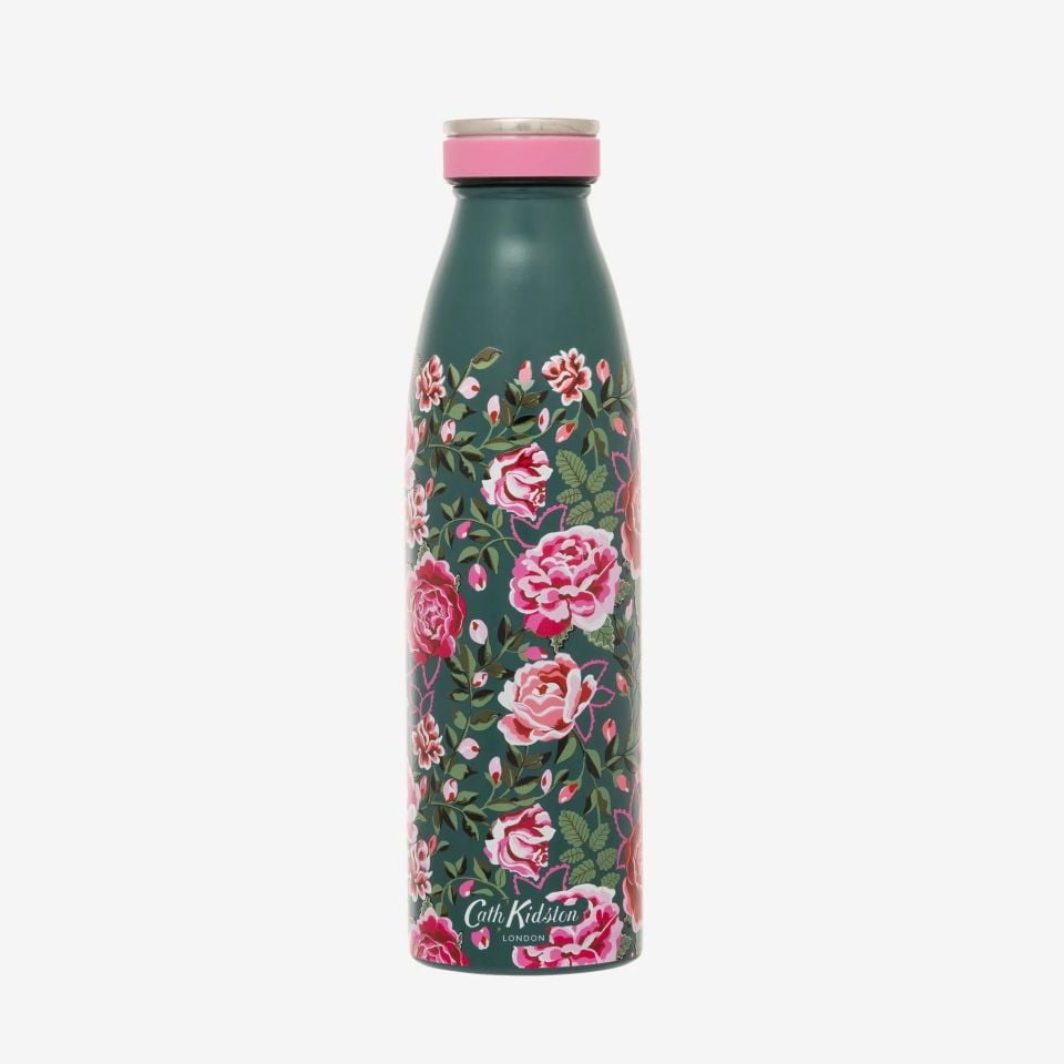 Yeşil Paslanmaz Çelik Termos 460 Ml Dolly Rose Collection by Cath Kidston