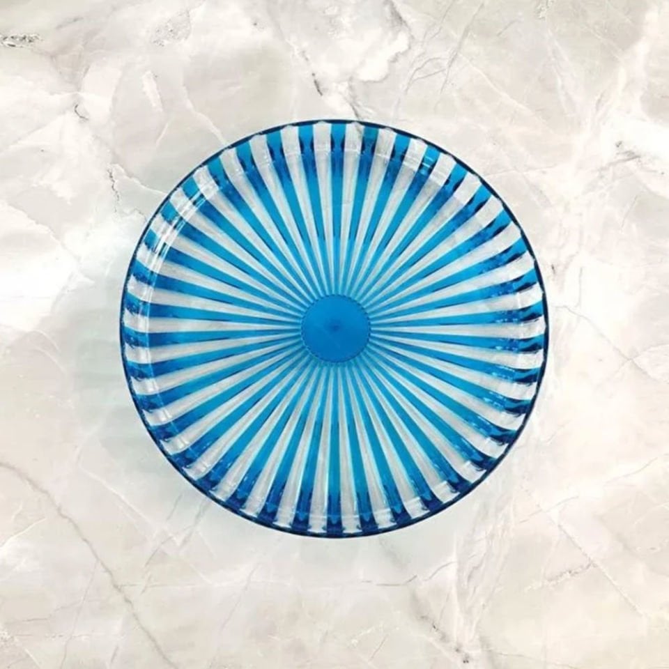 Guzzini Dolce Vita Yuvarlak Tepsi 31 cm Turkuaz