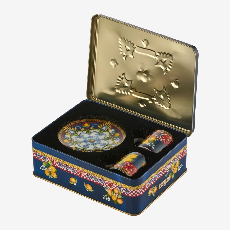 Mavi Porselen Kahve Fincan Seti 120 Ml Capri Collection by Chiara Alessi