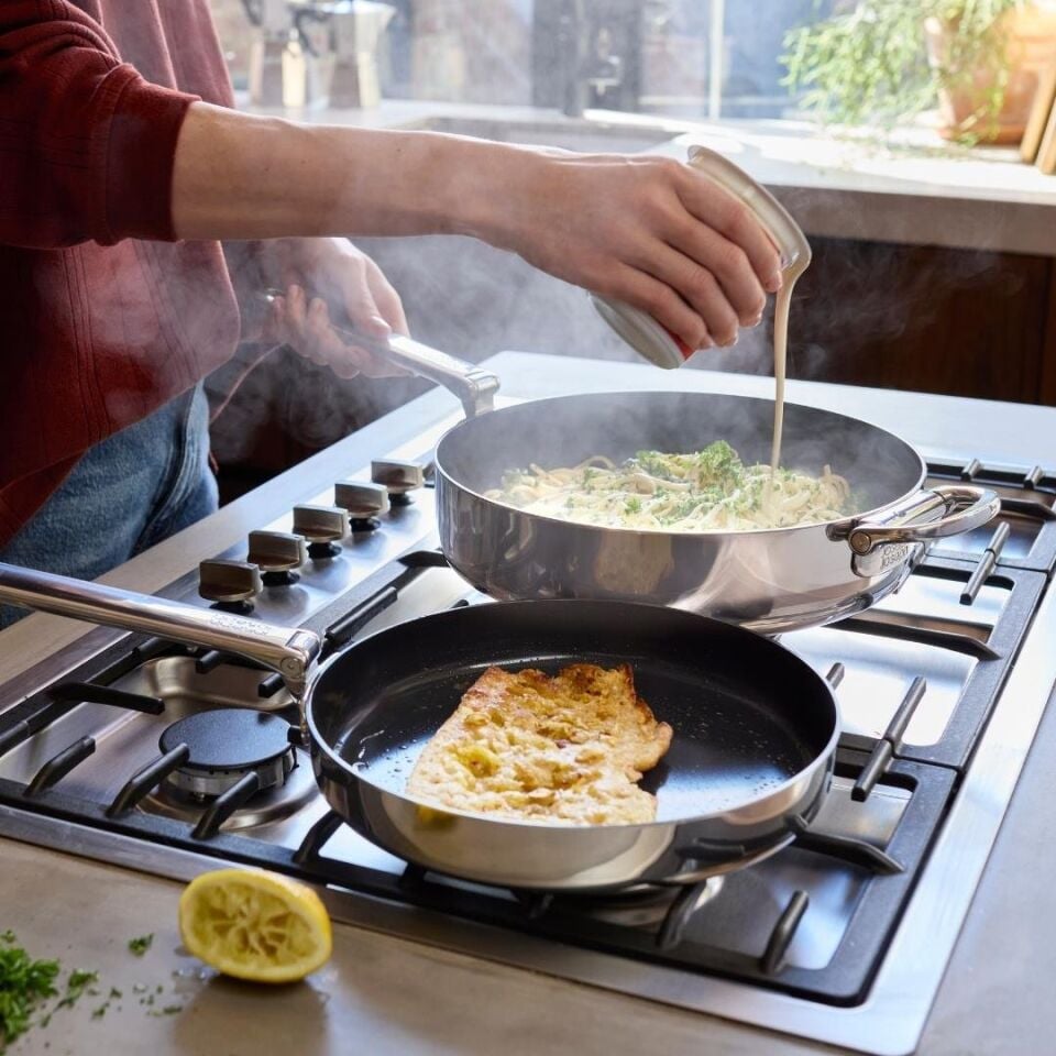 Joseph Joseph Space 3 Katmanlı Paslanmaz Çelik Seramik Kaplama 28 cm Kızartma Tavası