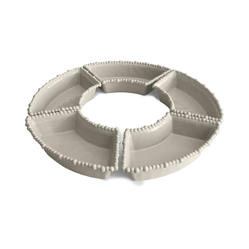 Baci Milano Joke Table Kitchen Melamin 5'li Meze Tabağı Kahverengi