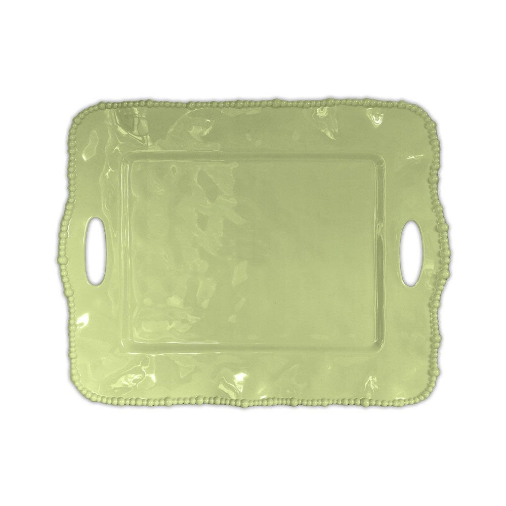 Baci Milano Joke Table Kitchen Melamin Dikdörtgen Tepsi Yeşil 50 x 40 cm