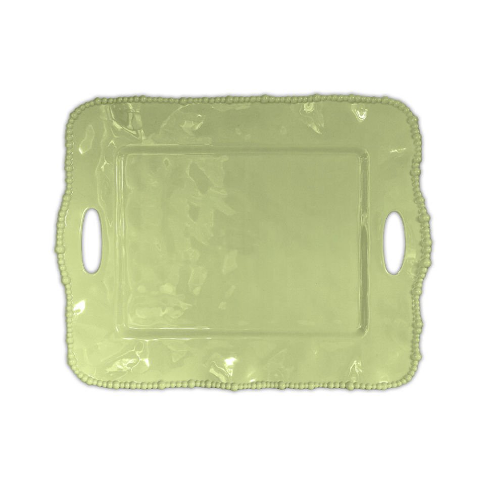 Baci Milano Joke Table Kitchen Melamin Dikdörtgen Tepsi Yeşil 50 x 40 cm