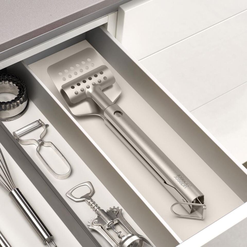 Joseph Joseph GrillOut Uzatılabilir Saplı Paslanmaz Çelik Barbekü Çevirme Maşası