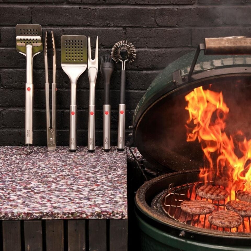 Joseph Joseph GrillOut 4 Lü Paslanmaz Çelik Barbekü Aksesuar Seti Taşıma Çantalı