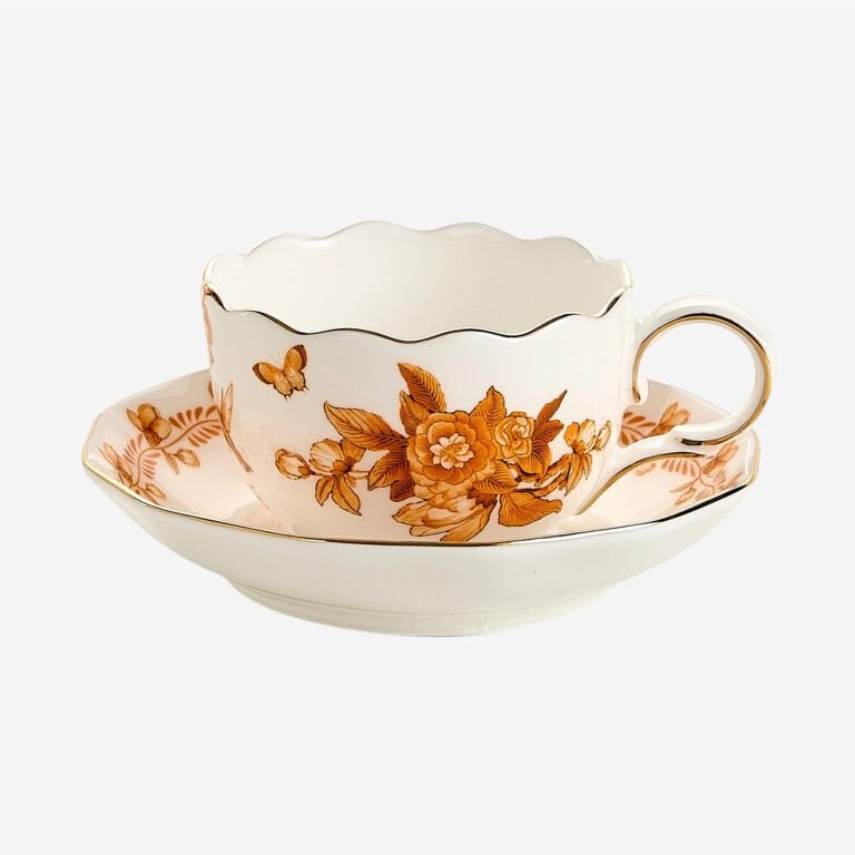 PRIMAVERA TURUNCU 2'Lİ TURK KAHVESİ FİNCAN SETİ