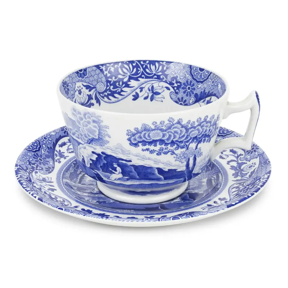 SPODE BLUE ITALIAN ÇAY FİNCAN+TABAĞI