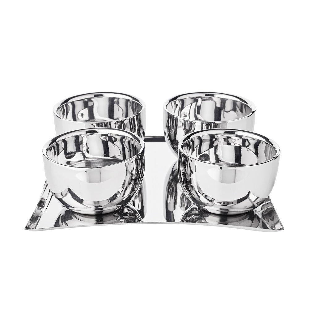 EDZARD Paslanmaz Çelik 4’Lü Dondurma Ve Çerezlik Seti̇