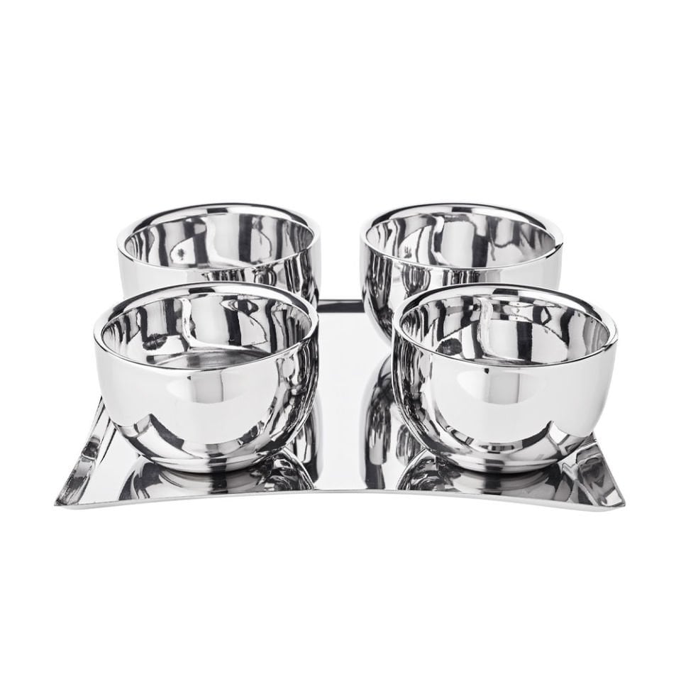 EDZARD Paslanmaz Çelik 4’Lü Dondurma Ve Çerezlik Seti̇