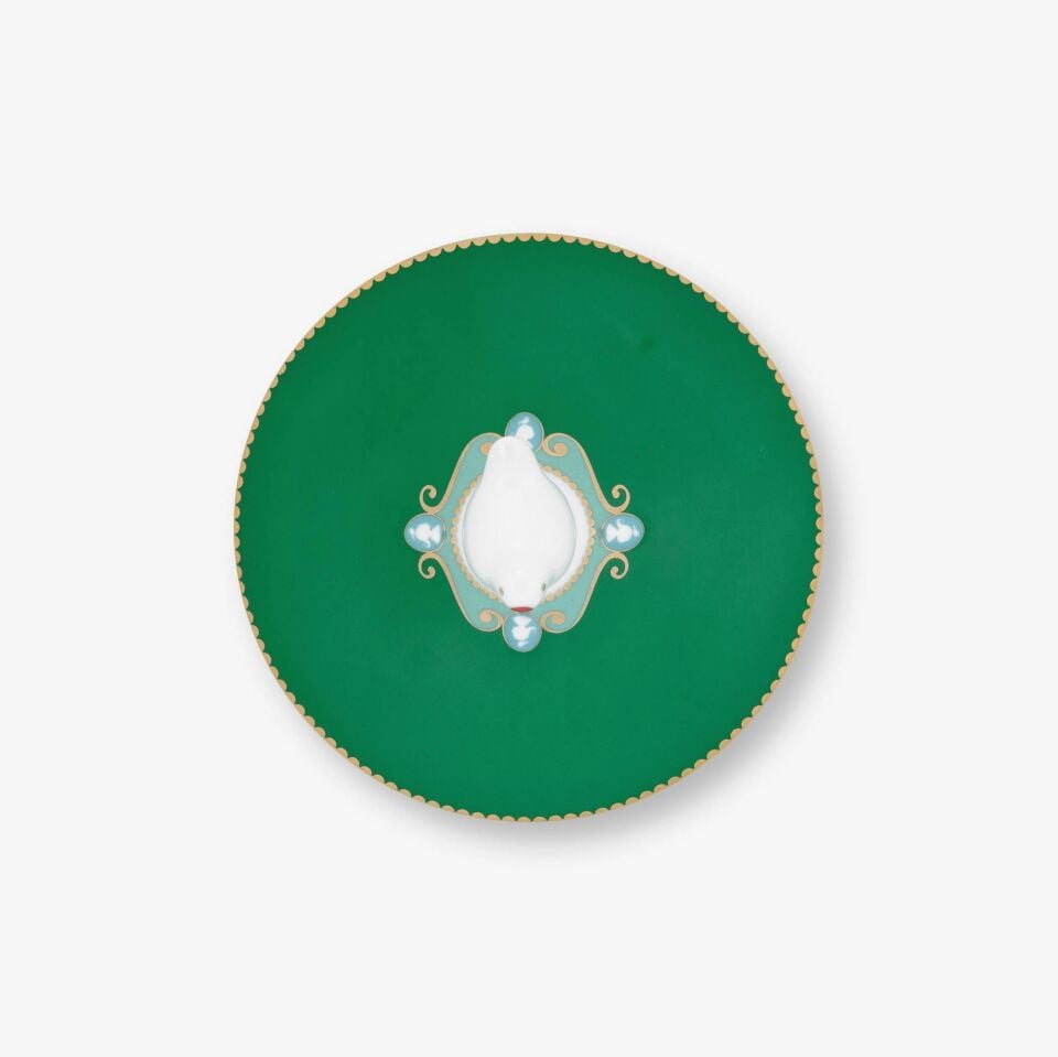 Yeşil Porselen Saklama Kabı 1300 Ml Love Birds Collection by Pip Studio