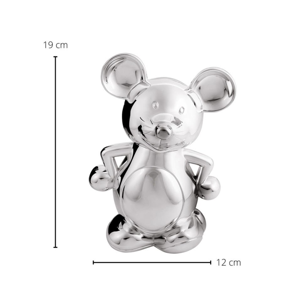 Edzard Gümüş Kaplama Fare Kumbara