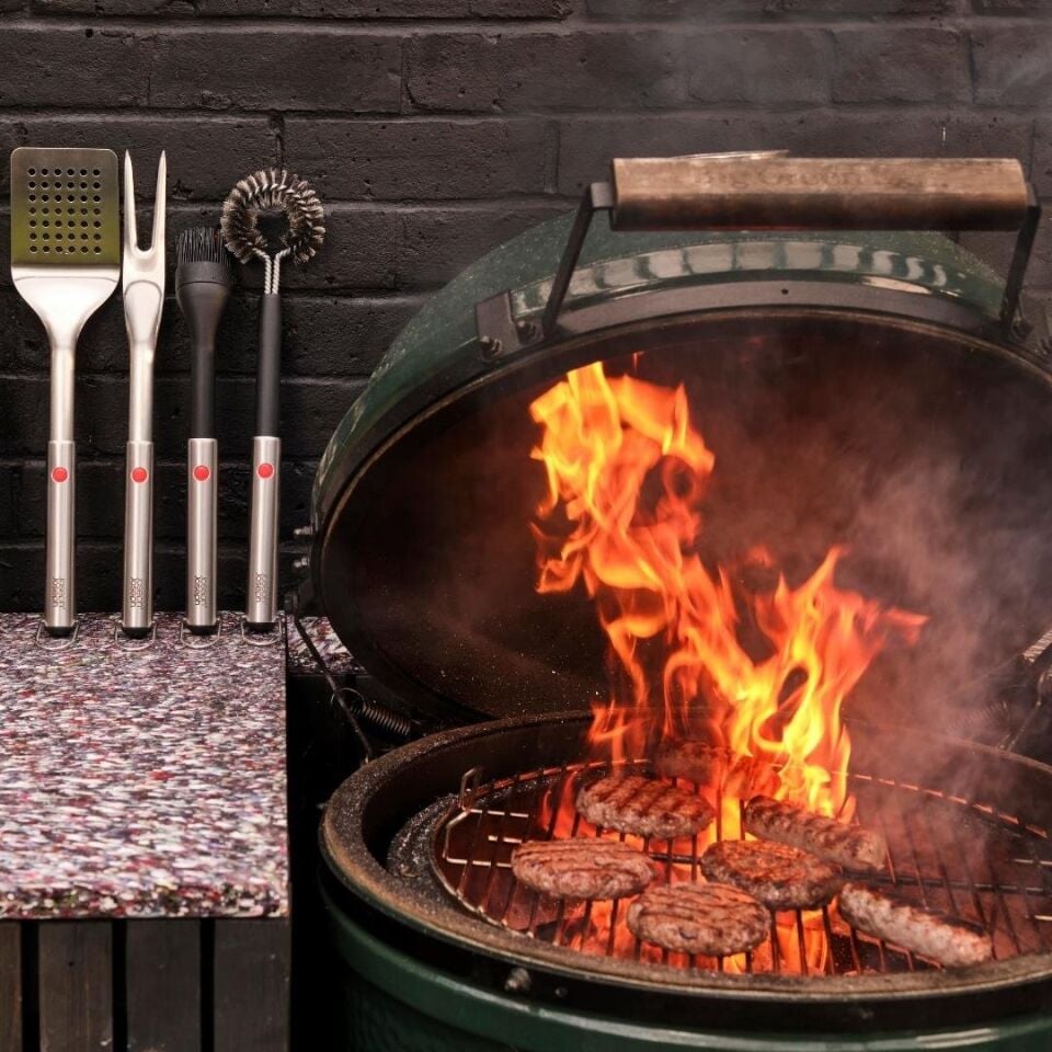 Joseph Joseph GrillOut Uzatılabilir Saplı Paslanmaz Çelik Barbekü Temizleme Fırçası