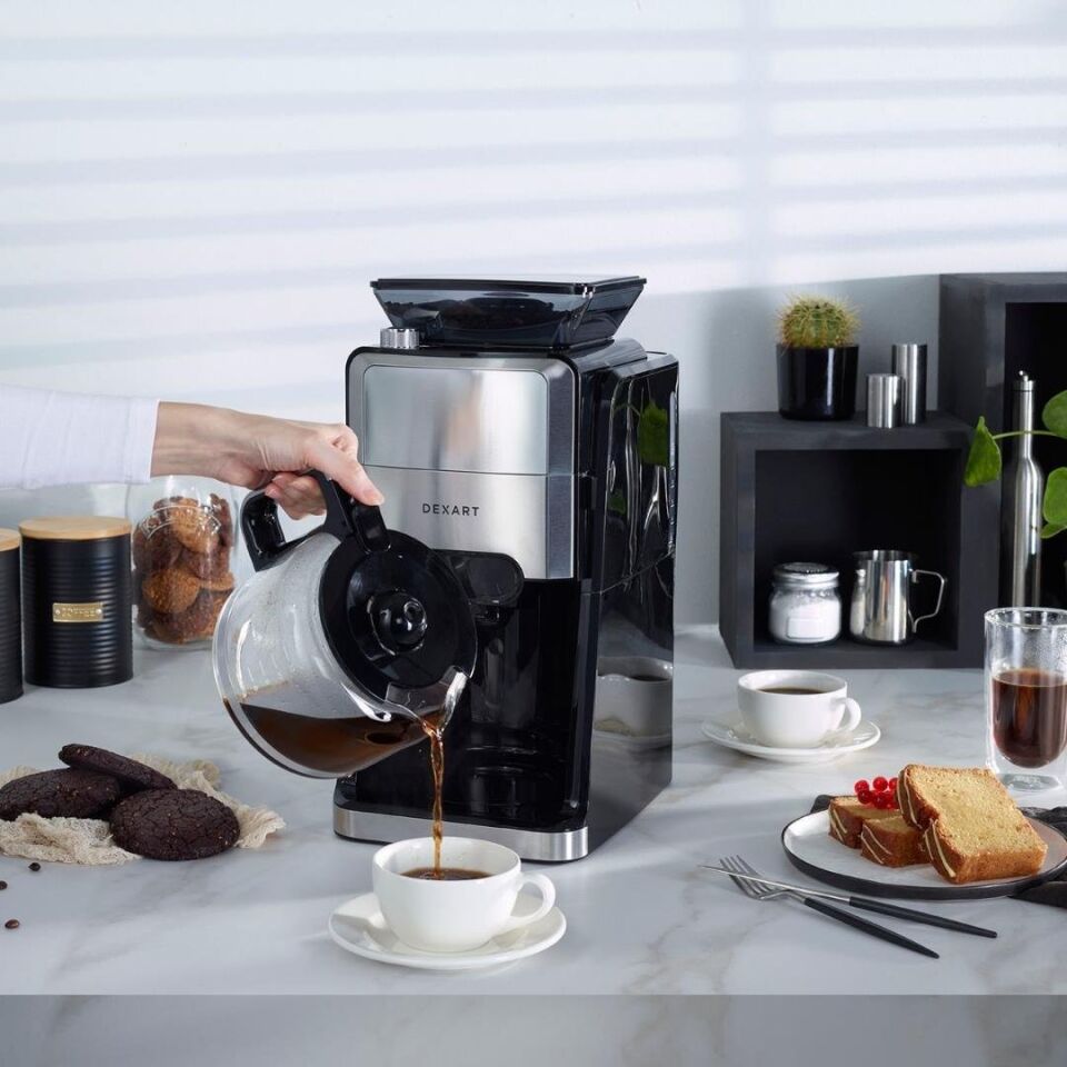 Dexart GrindBrew Öğütücülü Filtre Kahve Makinesi KC102C