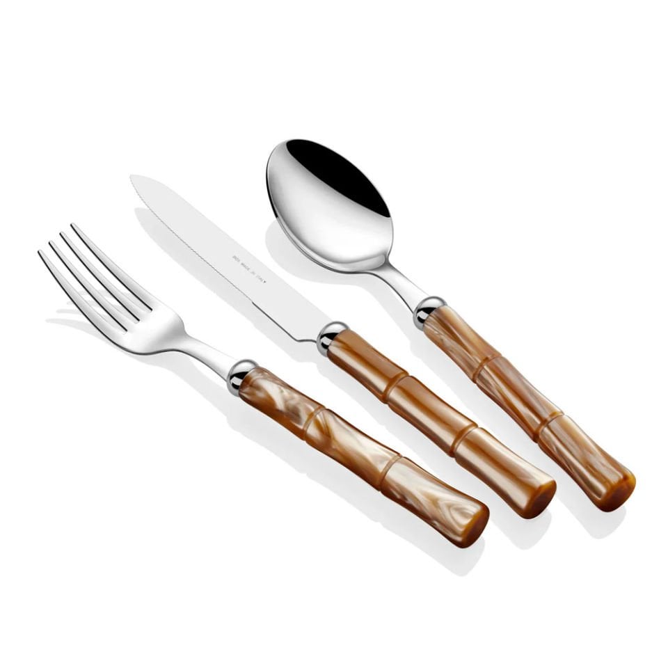 Bamboo Şampanya 24 Parça Çatal Bıçak Takımı