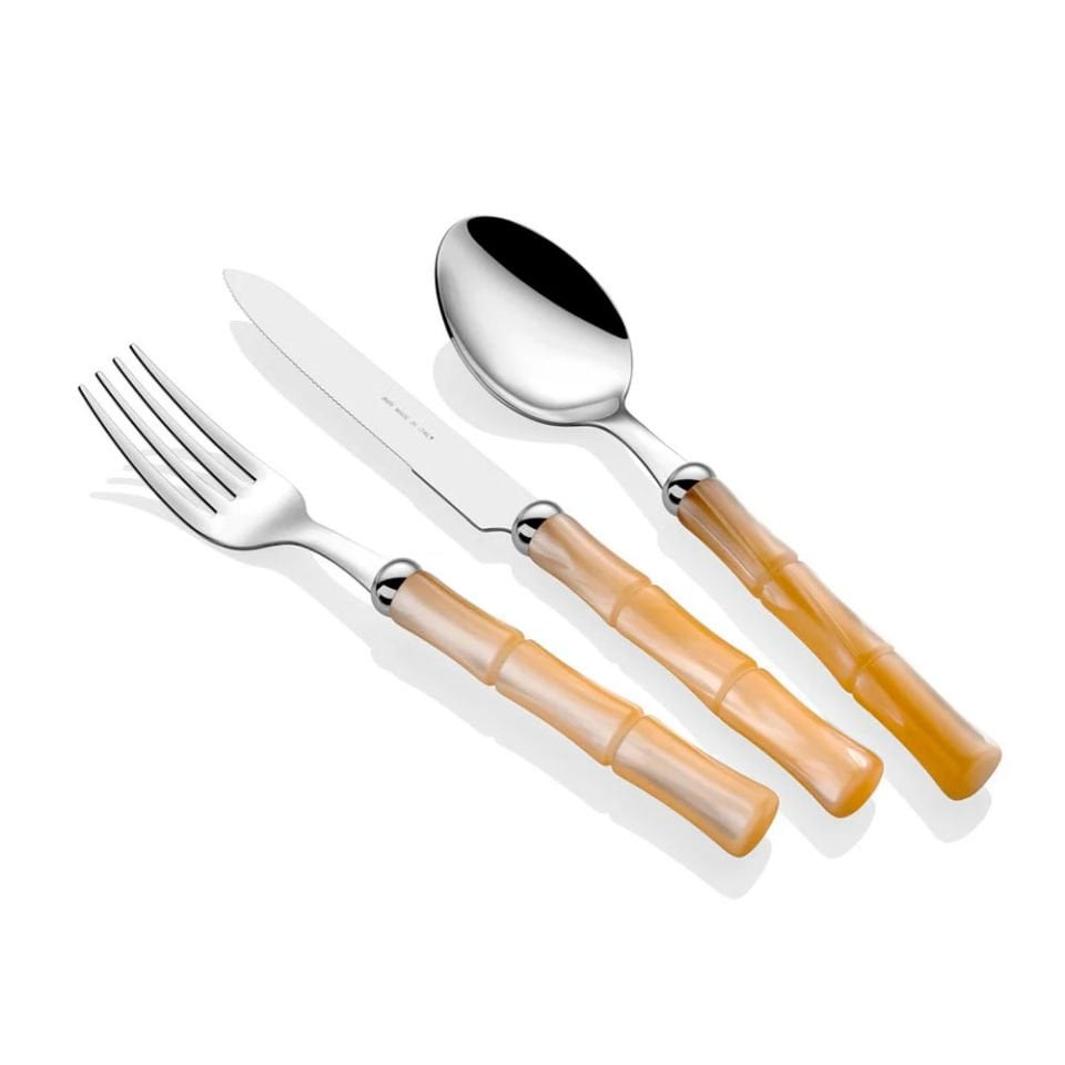 Bamboo Kemik 24 Parça Çtal Bıçak Takımı