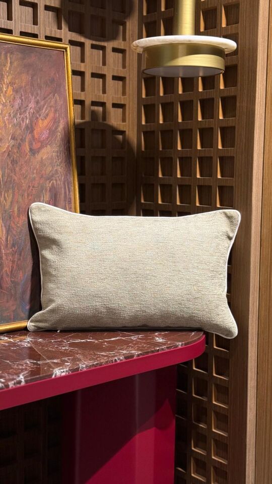 Olive Zigzag Kırlent 35X55