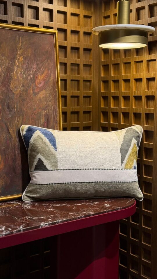 Olive Zigzag Kırlent 35X55