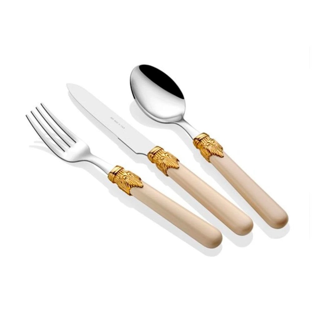 Classic Ring Kemik 24 Parça Çatal Bıçak Seti