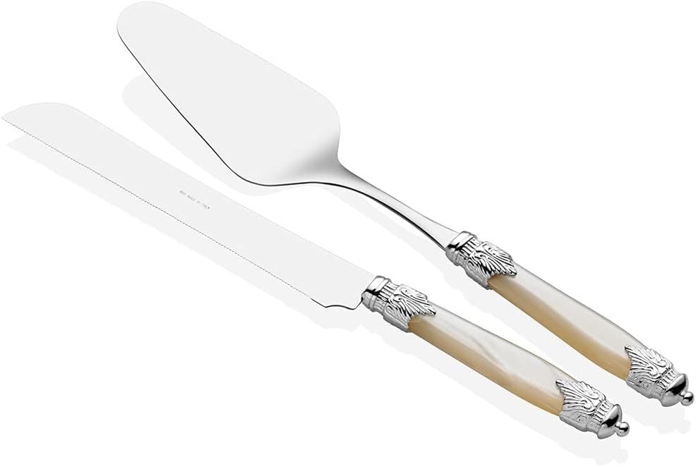 Rivadossi Arianna Chrome Şampanya Pasta Servis Seti