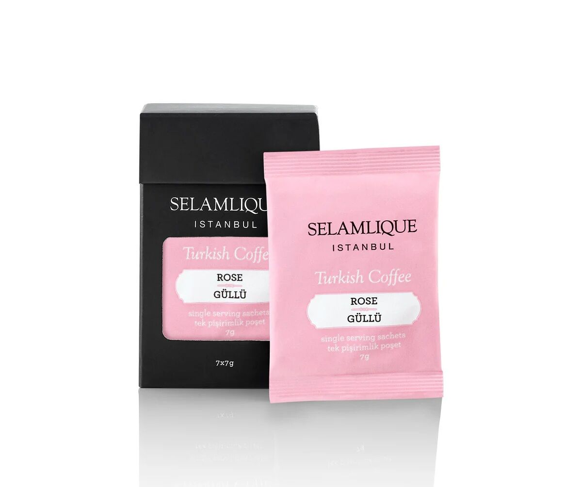 Güllü Türk Kahvesi Poşetleri 7'li Paket