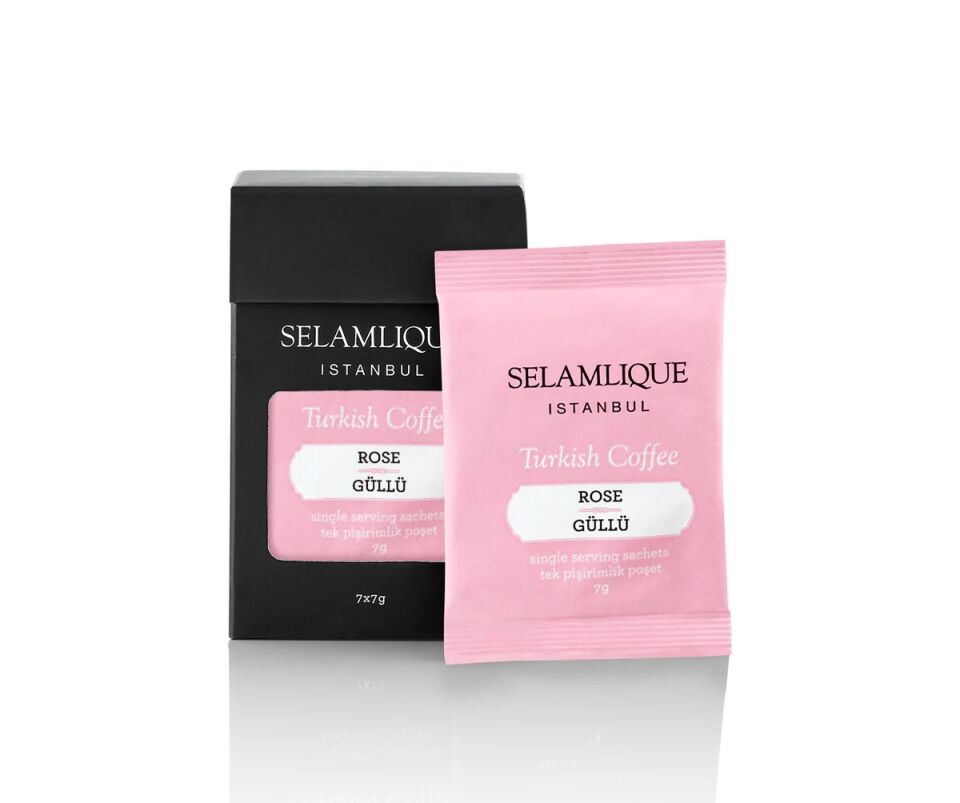 Güllü Türk Kahvesi Poşetleri 7'li Paket