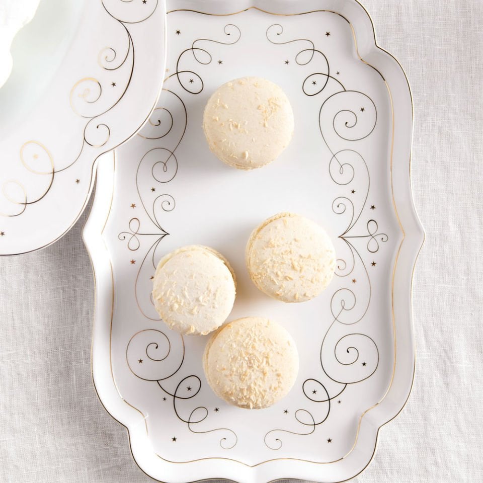 Beyaz Porselen Tepsi 26 Cm Royal Gold White Collection by Pip Studio