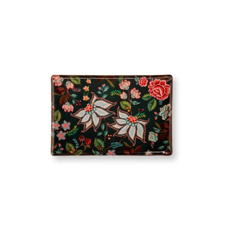 Berry Blues Metal Lacivert Tepsi 48x32 cm