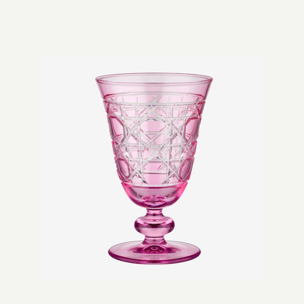 Pembe Cam Kadeh 280 Ml Gloria Collection by Chiara Alessi
