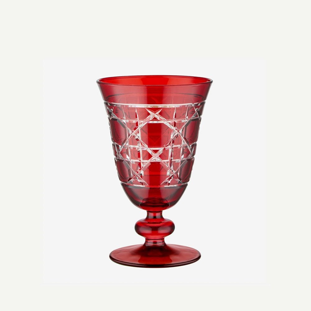 Kırmızı Cam Kadeh 280 Ml Gloria Collection by Chiara Alessi