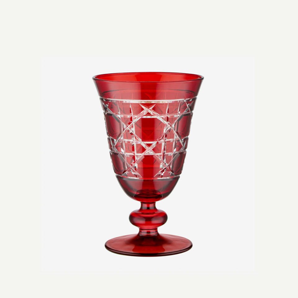 Kırmızı Cam Kadeh 280 Ml Gloria Collection by Chiara Alessi