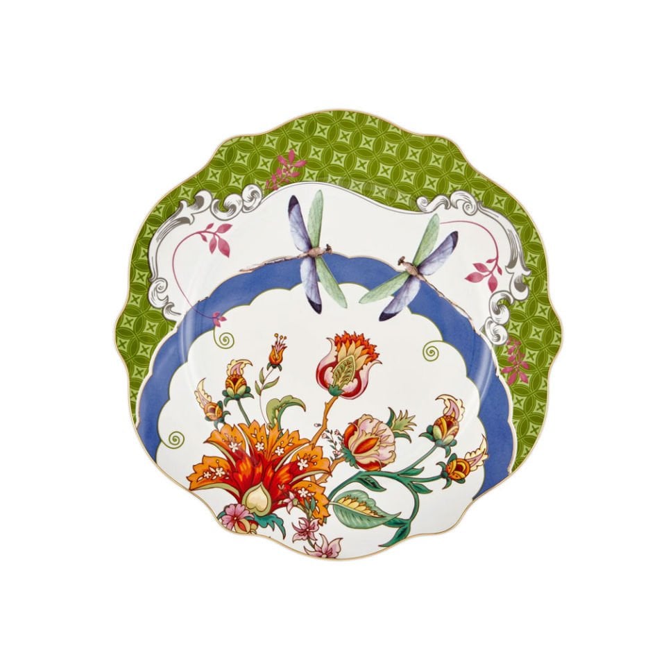 Yeşil Porselen Yemek Tabağı 26 Cm Allure Collection by Chiara Alessi
