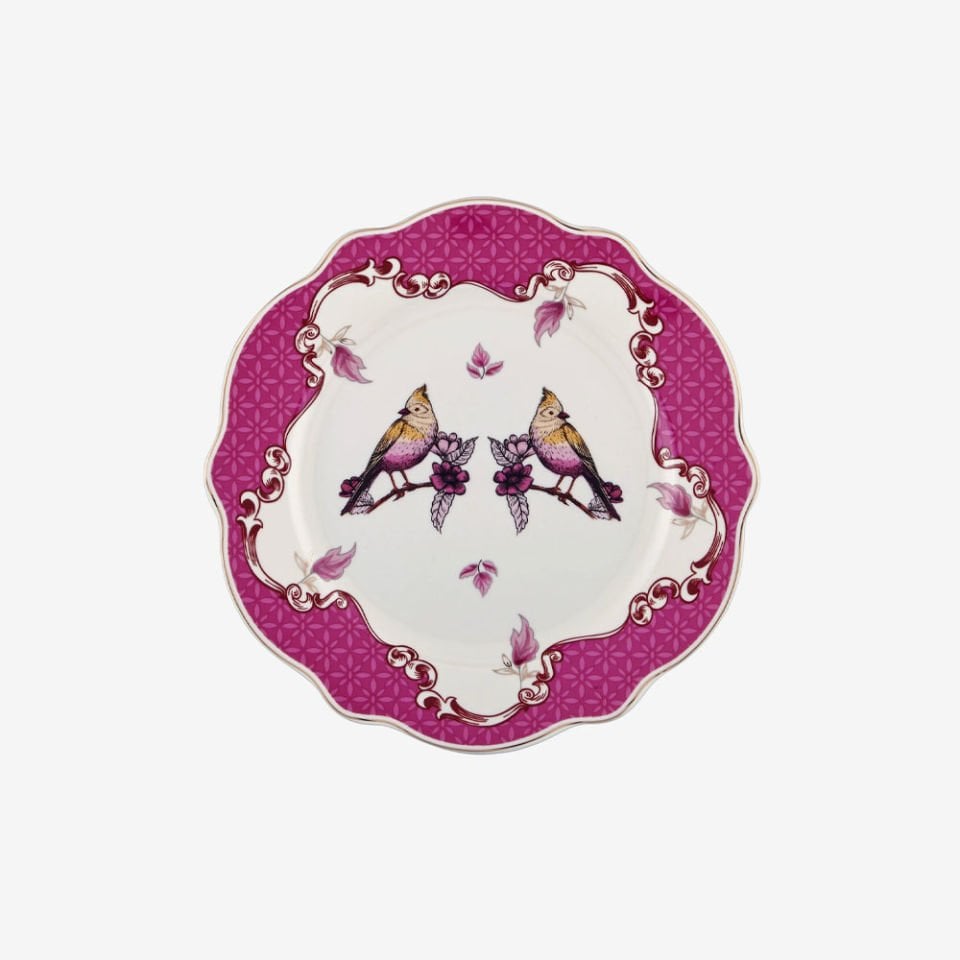 Pembe Porselen Kahvaltı Tabağı 21 Cm Allure Collection by Chiara Alessi