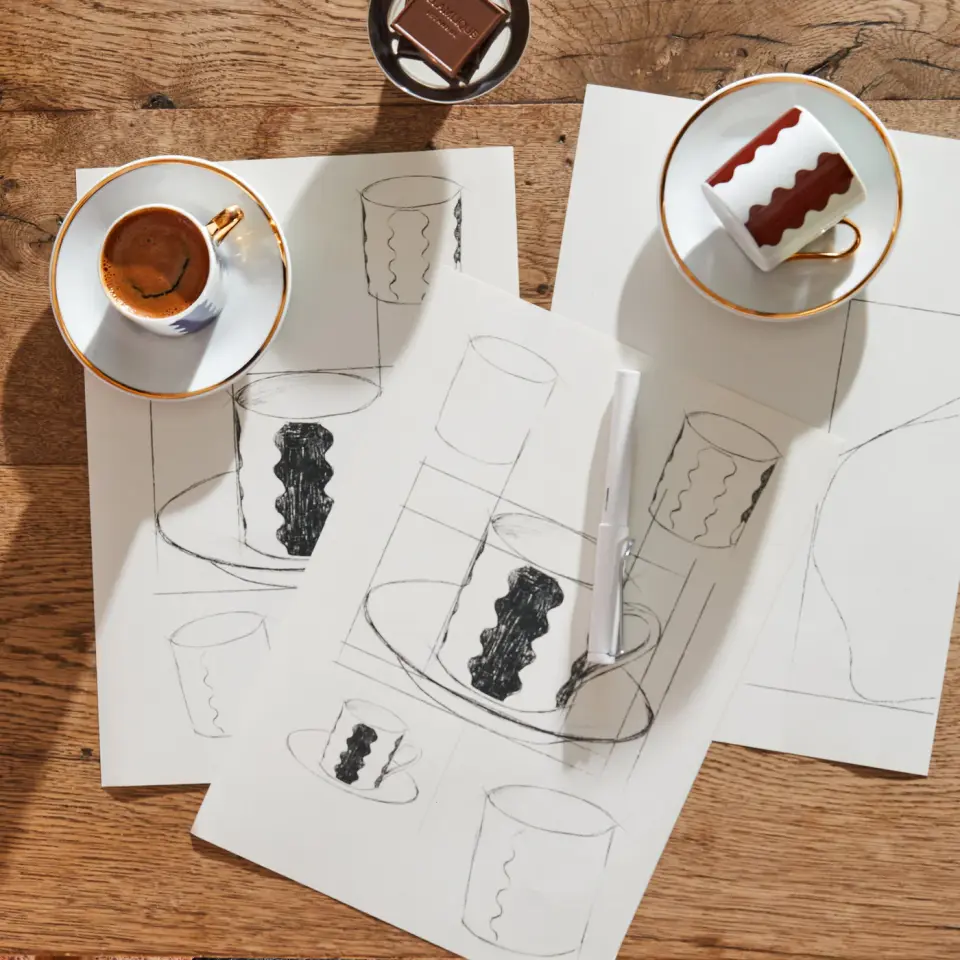 2'li Kahverengi Topkapı Türk Kahvesi Fincanları