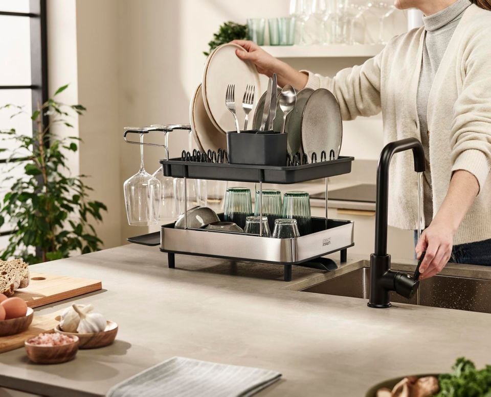 Joseph Joseph Excel™ Paslanmaz Çelik 2 Katlı Bulaşıklık