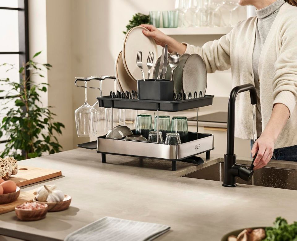 Joseph Joseph Excel™ Paslanmaz Çelik 2 Katlı Bulaşıklık