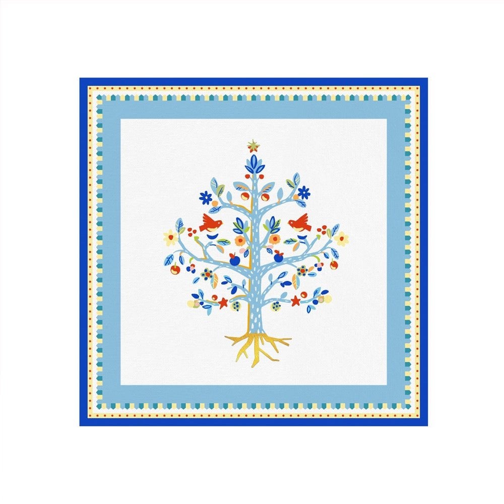 Baci Milano Mamma Mia Ağaç Desenli Amerikan Servisi 38 cm x 38 cm