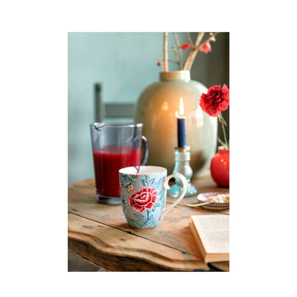 Mavi Porselen Kupa Seti 350 Ml Flower Festival Collection by Pip Studio