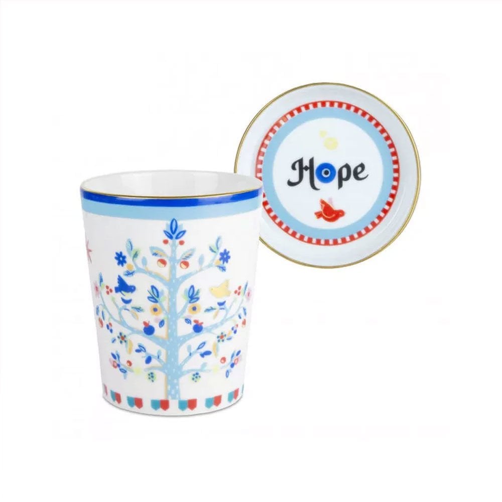 Baci Milano Mamma Mia Hope Yazılı Ağaç Desenli Kupa