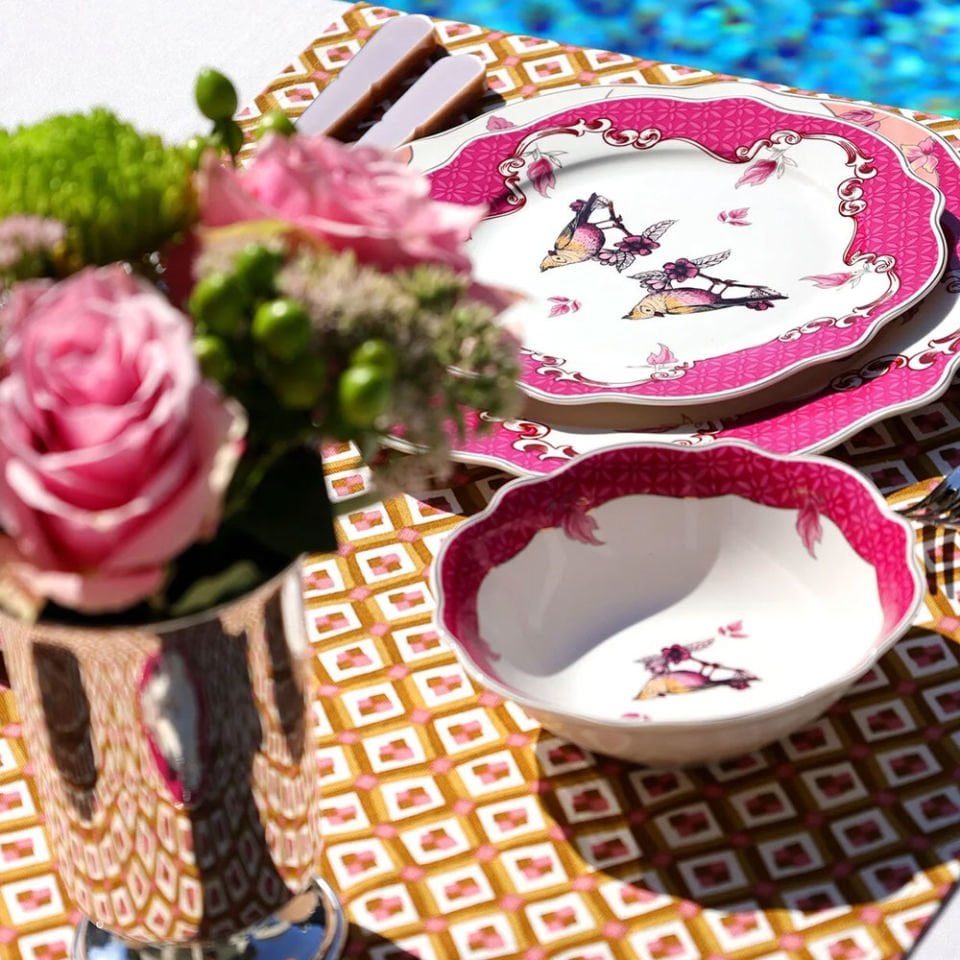 Pembe Porselen Kase 14 Cm Allure Collection by Chiara Alessi