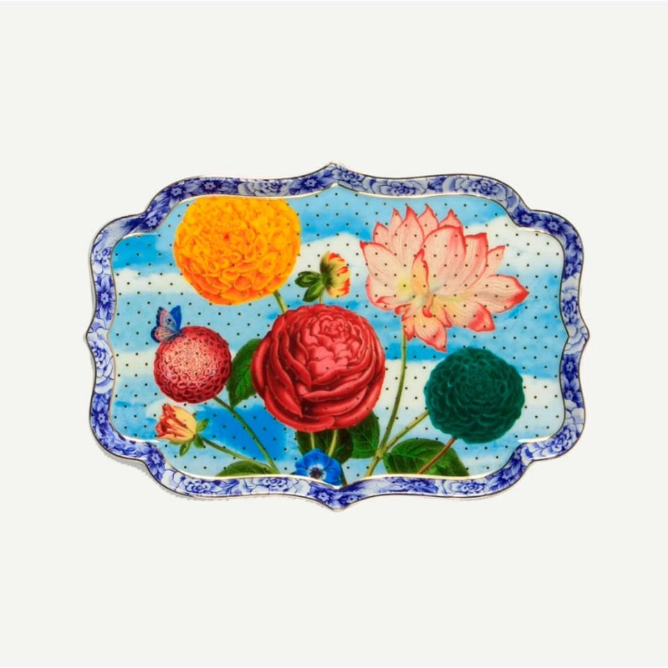 Mavi Porselen Tepsi 26 Cm Royal Collection by Pip Studio