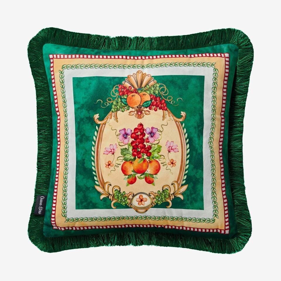CHİARA ALESSİ CARPE DIEM MEYVE BAHÇESİ 2 DESENLİ YASTIK 45*45 CM