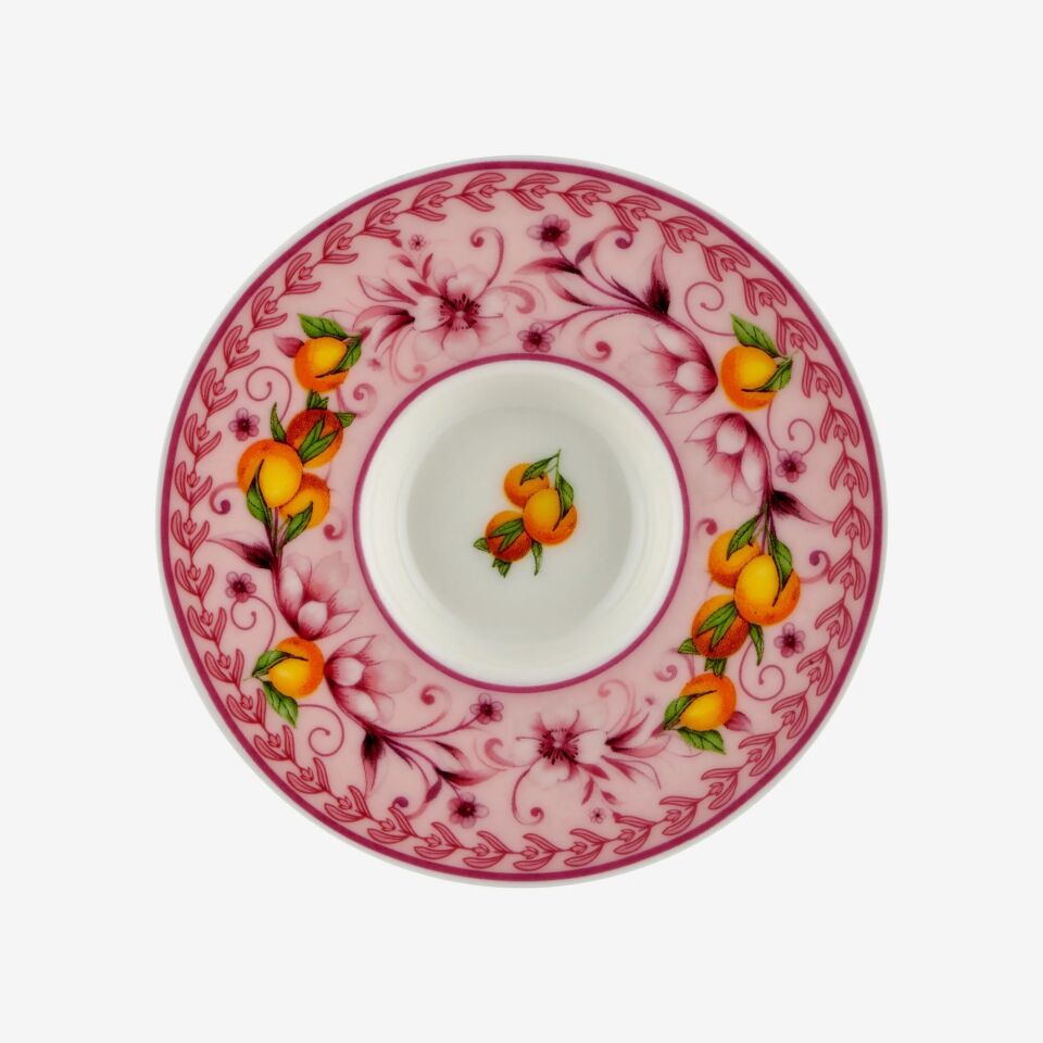 Chiara Alessi Pembe Porselen Kahve Fincan Seti 120 Ml Arancia Collection